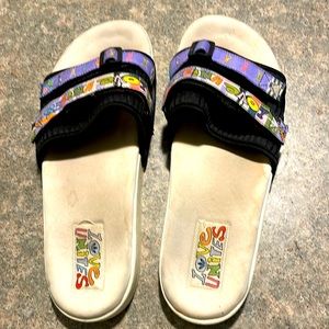 Fun Adidas men’s Love Unites Slides